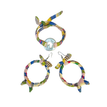 Load image into Gallery viewer, WILD Kikoy Africa Chocker/Bracelet and Earings - Purple