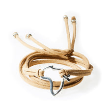 Load image into Gallery viewer, FIERCE Versatile faux suede Bracelet, Necklace &amp; Choker Africa - Gold Shimmer - No Memo