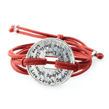 Load image into Gallery viewer, FIERCE Versatile faux suede Bracelet, Necklace &amp; Choker Engraved Coin - Tobac - No Memo