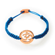 Load image into Gallery viewer, ICON Macrame Bracelet Om - Navy Blue - No Memo