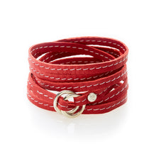 Load image into Gallery viewer, REBEL Versatile leather wrap Red - No Memo
