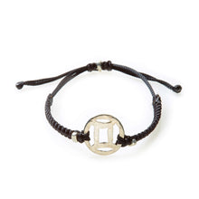 Load image into Gallery viewer, SPIRIT Macrame Bracelet Gemini - Black - No Memo