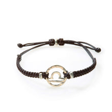 Load image into Gallery viewer, SPIRIT Macrame Bracelet Libra - Black - No Memo