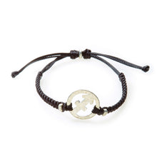 Load image into Gallery viewer, SPIRIT Macrame Bracelet Sagittarius - Black - No Memo