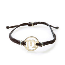 Load image into Gallery viewer, SPIRIT Macrame Bracelet Virgo - Black - No Memo