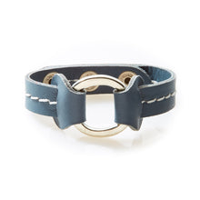 Load image into Gallery viewer, STUD Leather Bracelet with studs Dark Grey - No Memo