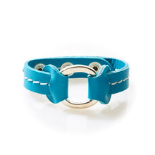 Load image into Gallery viewer, STUD Leather Bracelet with studs Turquoise - No Memo