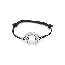 Load image into Gallery viewer, HERO Black Cord Bracelet - C'mon, do epic shit - No Memo