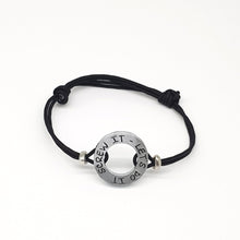 Load image into Gallery viewer, HERO Black Cord Bracelet - Screw it, let's do it - No Memo
