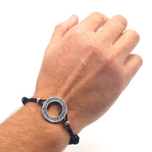 Load image into Gallery viewer, HERO Black Cord Bracelet - C'mon, do epic shit - No Memo