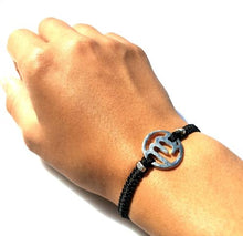 Load image into Gallery viewer, SPIRIT Macrame Bracelet Virgo - Black - No Memo
