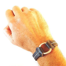 Load image into Gallery viewer, STUD Leather Bracelet with studs Black - No Memo
